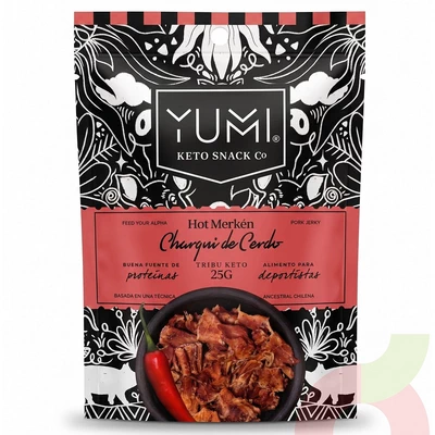 Charqui de Cerdo Merkén Yumi 25Gr