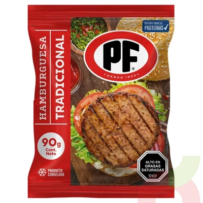 Hamburguesa Tradicional Pf 90Gr