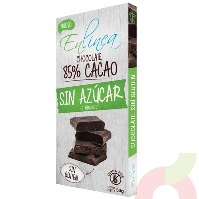 Chocolate 85% Cacao Sin Azúcar En Línea 50Gr
