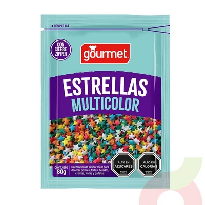 Estrellas Multicolor Gourmet 80Gr