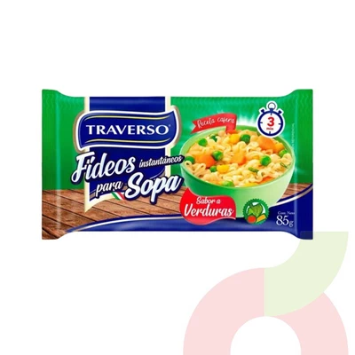 Fideos Instantáneos Verduras Traverso 85Gr