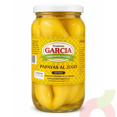 Papayas al Jugo Garcia 1000Gr - 450Gr Drenado