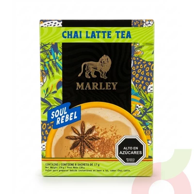 Chai Latte Tea Marley 136Gr 8 Unidades