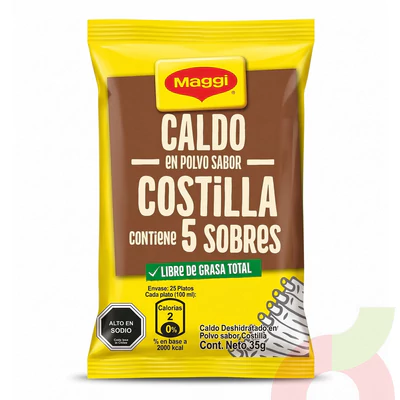 Caldo Costilla Maggi 35Gr 5 Unidades