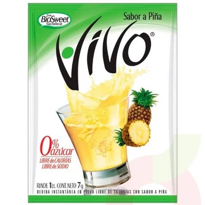 Jugo Instantáneo en Polvo Piña Vivo 7Gr