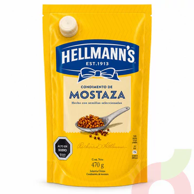 Doypack Mostaza Hellmanns 470Gr