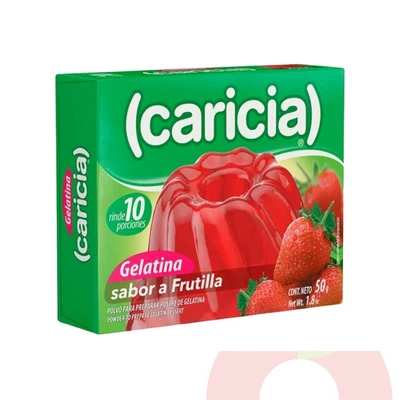 Gelatina Frutilla Caricia 50Gr