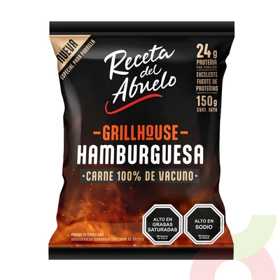 Hamburguesa Grill House Receta del Abuelo 150Gr