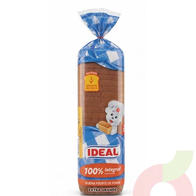 Pan Molde Integral Extra Grande Ideal 770Gr