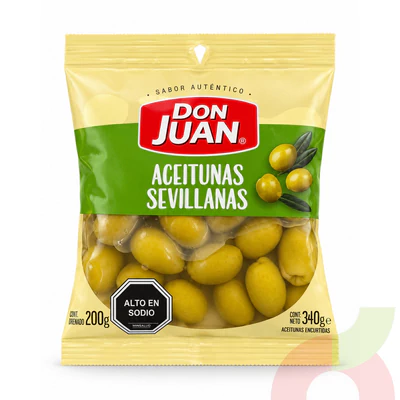Aceitunas Sevillanas Don Juan 200Gr Drenado