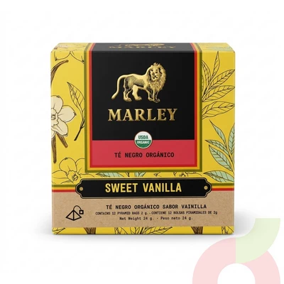 Té Negro Sweet Vanilla Marley 24Gr 12 Unidades