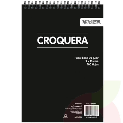 Croquera Proarte 09X13cm 100H