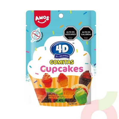 Gomitas Cupcakes Amos 100Gr