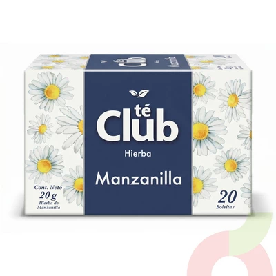 Infusión de Hierba Manzanilla Té Club 20Gr 20 Unidades