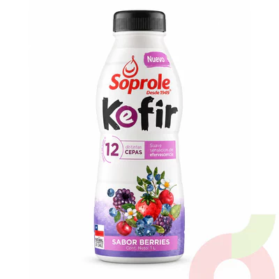 Bebida Láctea Kéfir Berries Soprole 1Lt