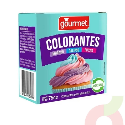Colorantes Morado Calipso Fucsia Gourmet 75Cc 