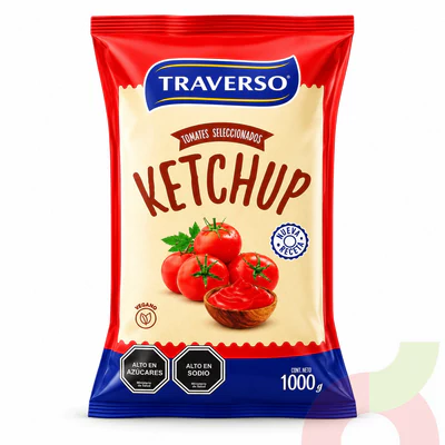 Bolsa Ketchup Traverso 1Kg