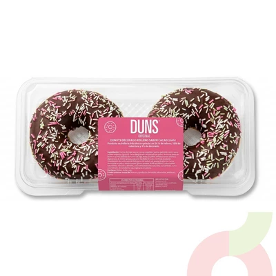 Donuts Decorado Relleno Cacao Duns 150Gr 2 Unidades