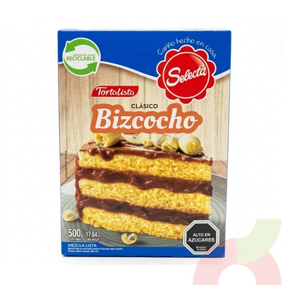 Tortalista Clásico Bizcocho Selecta 500Gr