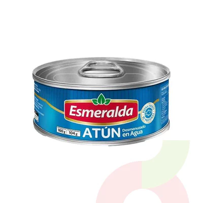 Atún Desmenuzado en Agua Esmeralda 160Gr - 104Gr Drenado