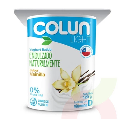 Yoghurt Colun Light 120Gr Vainilla
