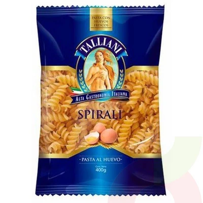 Pasta Espirales con Huevos Frescos Talliani 400Gr