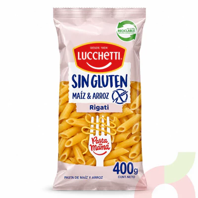 Rigati Sin Gluten Lucchetti 400Gr