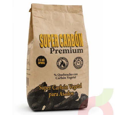 Saco de Carbón Premium Super Carbón 2.5Kg