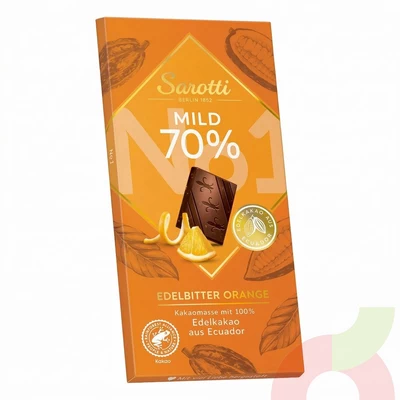 Chocolate Naranja Mild 70% Sarotti 100Gr