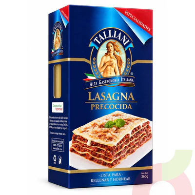 Lasaña Precocida Talliani 360Gr