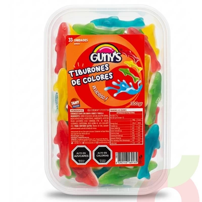 Tiburones de Colores Gunys 300Gr