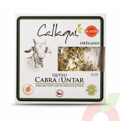 Queso Cabra Orégano Untable Callaqui 150Gr