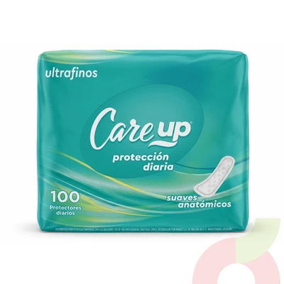 Protectores Diarios Ultrafinos Care Up 100 Unidades