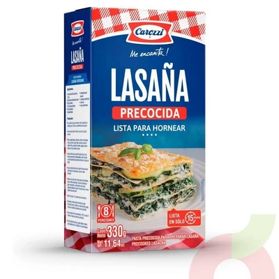 Lasaña Precocida Carozzi 330Gr
