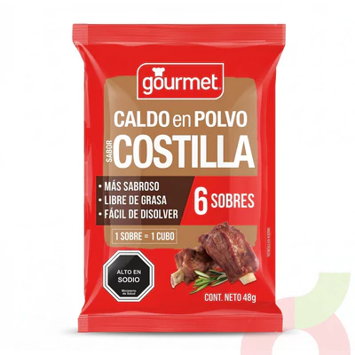 Caldo Costilla Gourmet 48Gr 6 Unidades