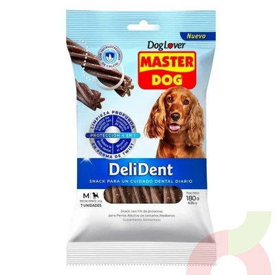 DeliDent M Raza Mediana Master Dog 180Gr 7 Unidades