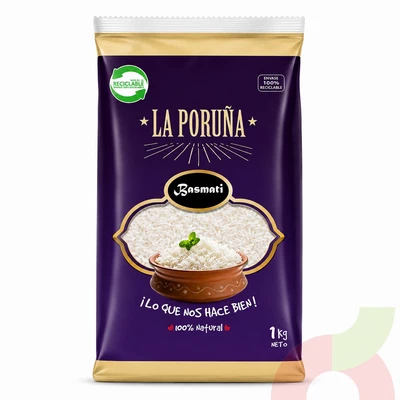 Arroz Basmati La Poruña 1Kg