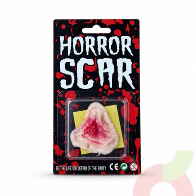 Cicatriz de Terror para Disfraz Halloween 1 Unidad