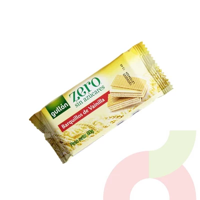 Barquillos de Vainilla sin Azúcares Gullón 60Gr