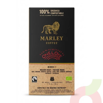 Cápsulas Café One Love Marley 50Gr 10 Unidades