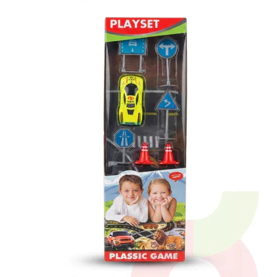 Juego Set Autitos Con Alfombra 