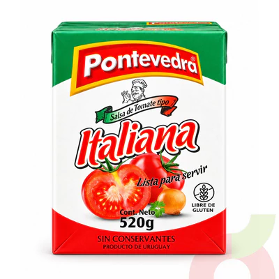 Salsa de Tomate Italiana Pontevedra 520Gr
