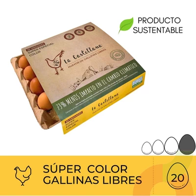 Huevos Super Color La Castelllana 20 Unidades