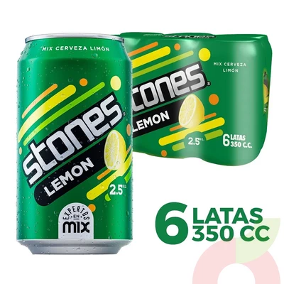 Pack Cerveza Lemon Stones 350Cc 6 Unidades