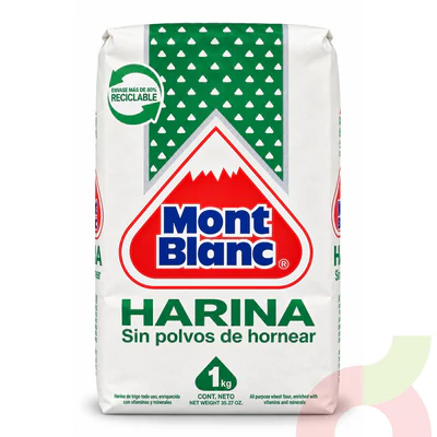 Harina Sin Polvos De Hornear Mont Blanc 1Kg 