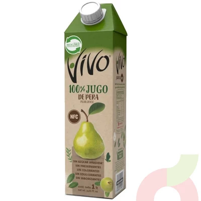 Jugo 100% Pera Vivo 1Lt