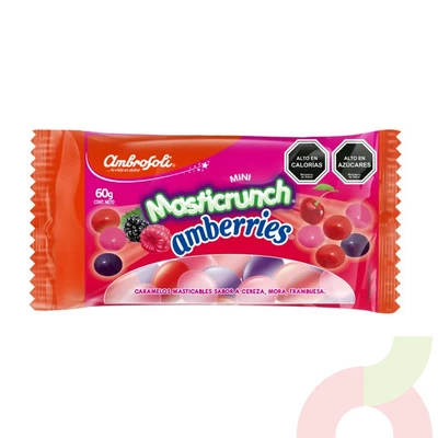 Mini Masticrunch Amberries Ambrosoli 60Gr