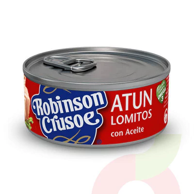 Atún Robinson Crusoe Aceite 140 Gr-Peso Drenado 91Gr