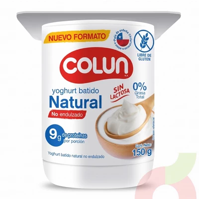 Yoghurt Natural No Endulzado Colun 150Gr