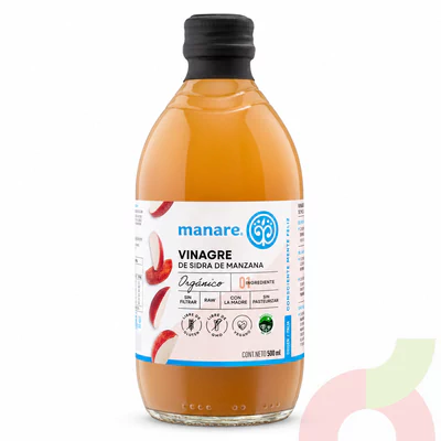 Vinagre Sidra Manzana Orgánico Manare 500Ml